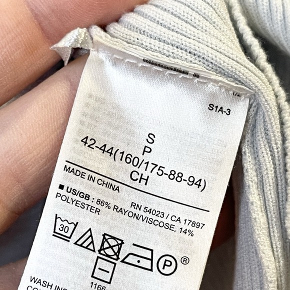 Banana Republic Top The Racer Tank Small Slate Blue Gray Lenzing Ecovero - Picture 6 of 7